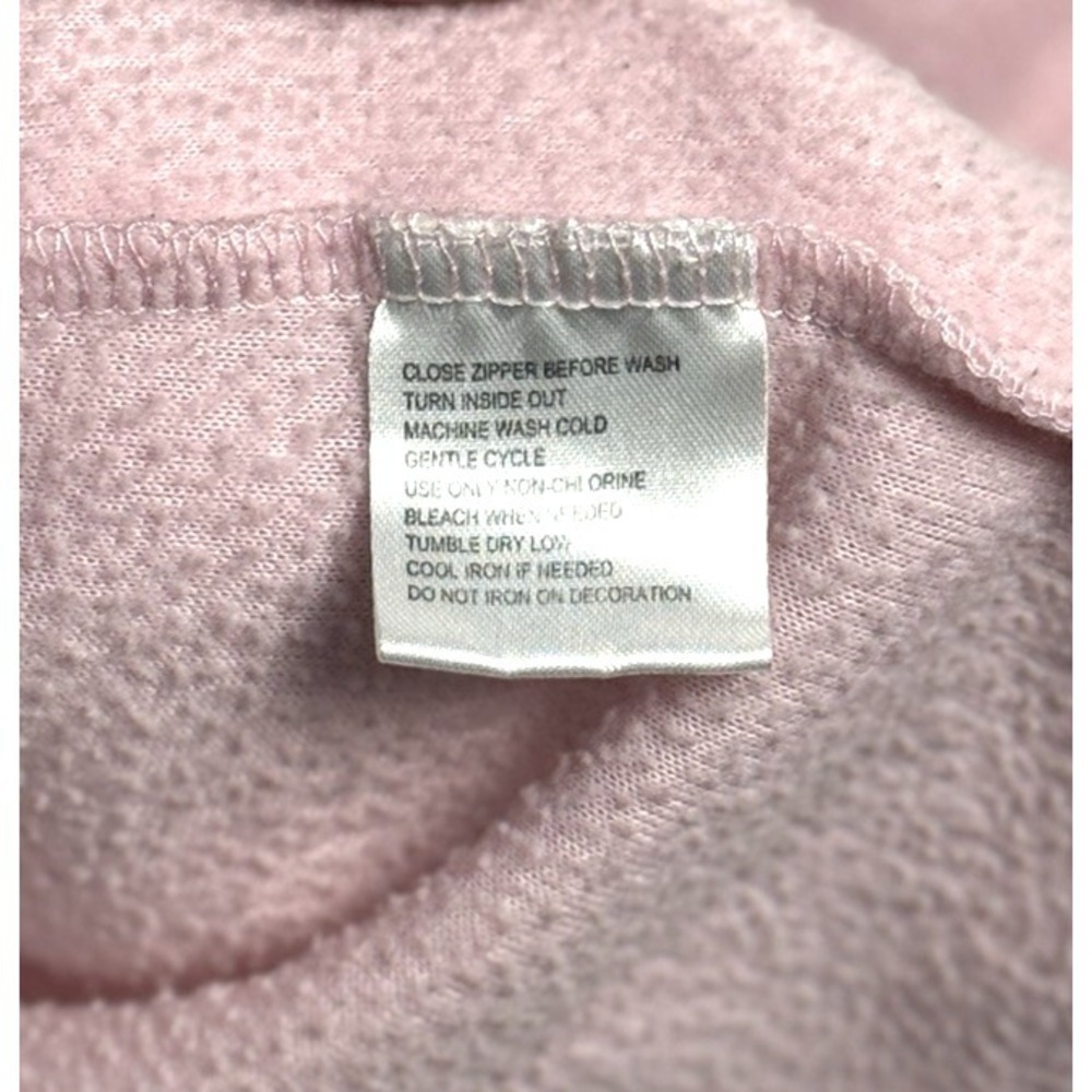Disney Tinker Bell Pink Fleece Full Zip Womens Fleece Jacket Cardigan Sweater XL - Picture 9 of 12